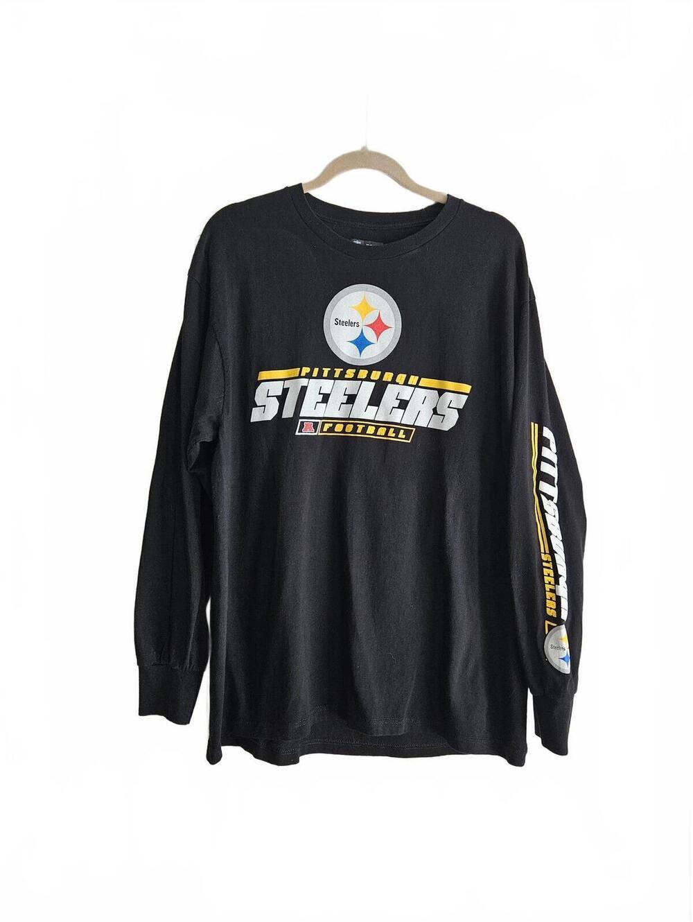 Pittsburgh Steelers Long Sleeve T-Shirt Black XL